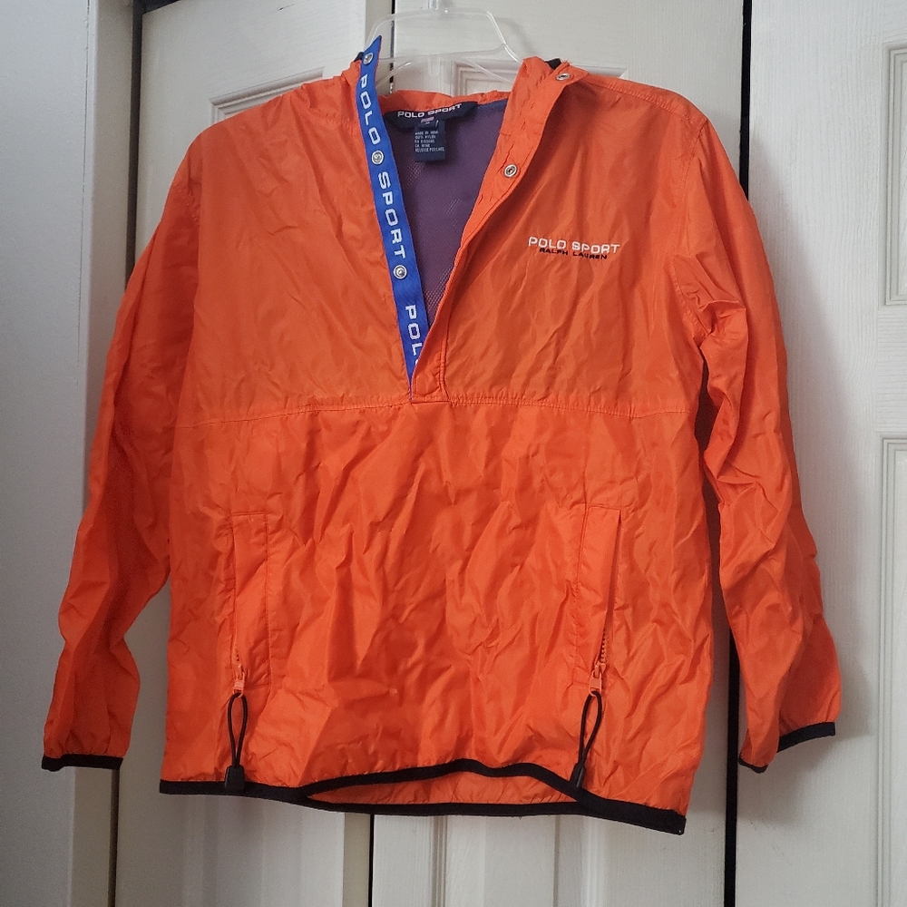 Polo Sport orange windbreaker